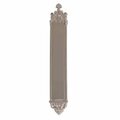 Brass Accents Gothic 3-.37 in. x 23-.75 in. Push Plate Satin Nickel A04-P5640-619